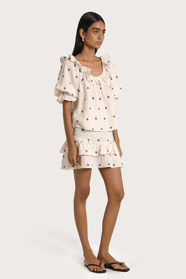 Sara Skirt - White - steele label