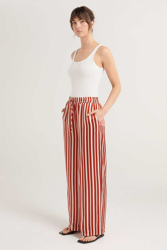 Eden Pant - Scarlet Stripe