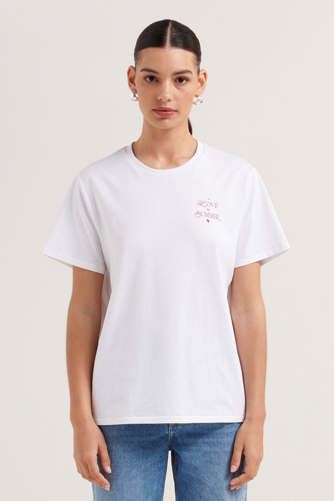 Summer Love Tee - White