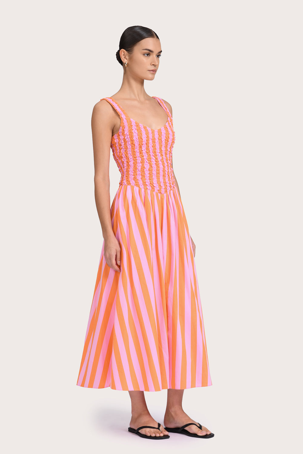 Madelina Dress in Carnivale Stripe | steele label