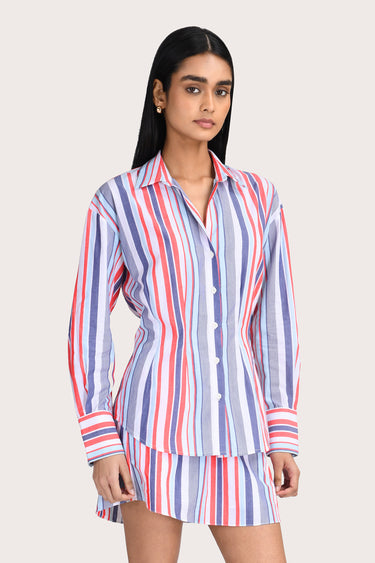 Corina Shirt  - Ikaria stripe