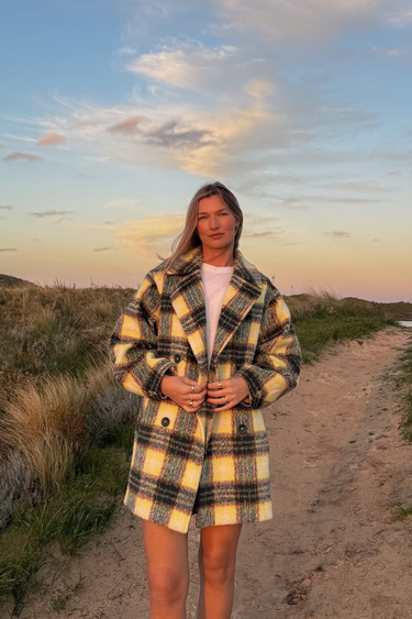 Hanne Coat - Citron Check