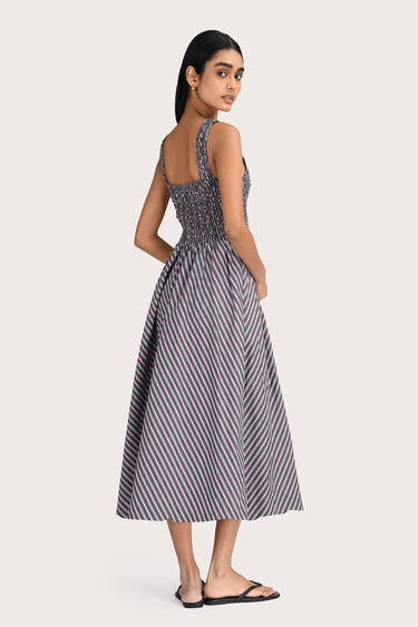 Madelina Dress - Liquorice Stripe
