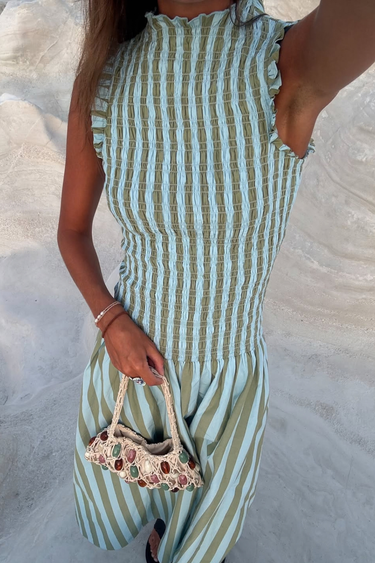 Gabrielle Dress  - Chene Stripe