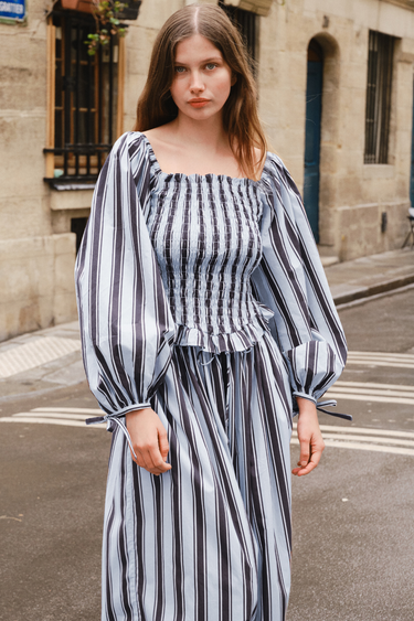 Selma Blouse - Regal Stripe