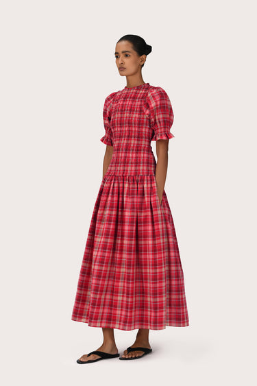 Elka Dress  - Crimson Check