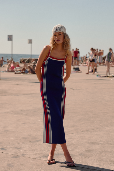 steele knit dress Made for sunny, seaside dipping. Tap to shop our Blanca knit dress
