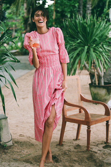 Julieta Dress - Cherry Check