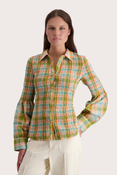 Melina Blouse - Antique Check