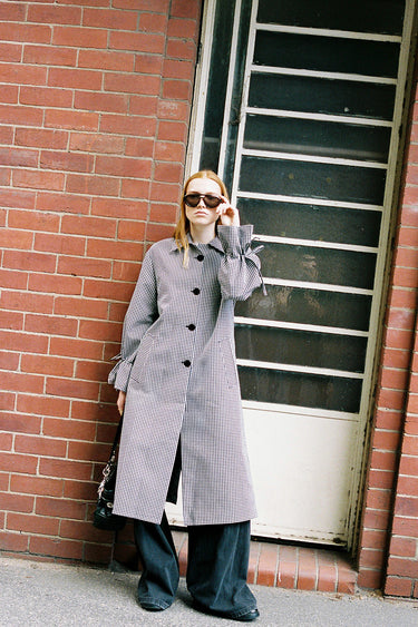 Bella Trench - Noir Gingham
