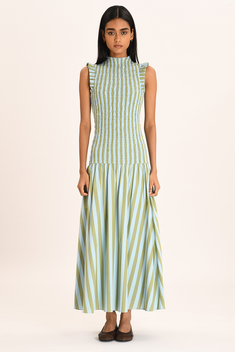 Gabrielle Dress  - Chene Stripe