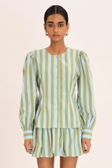 Ines Blouse - Chene Stripe