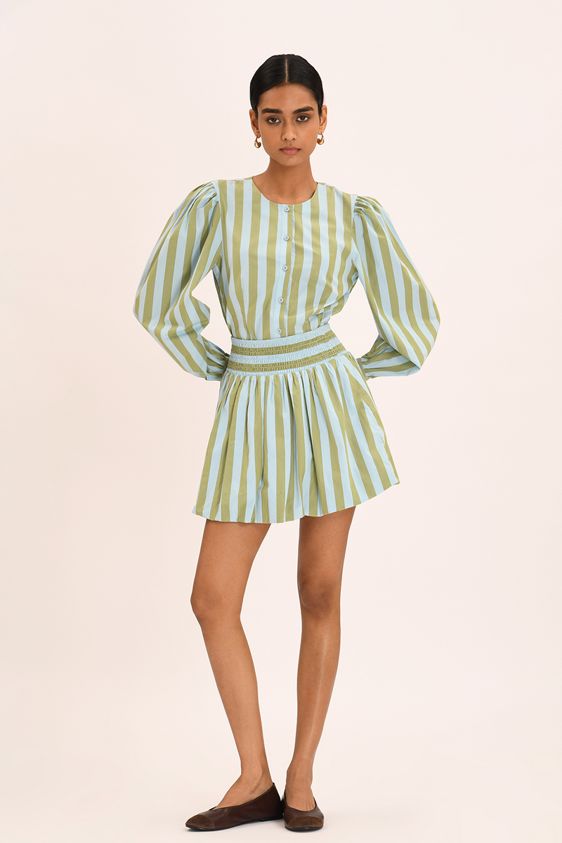 Leonie Skirt  - Chene Stripe