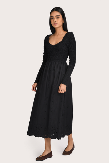 Liva Midi Dress - Noir