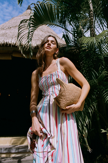 Kiara Dress - Rainbow Stripe