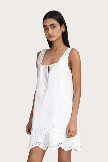 Rhea Mini Dress  - White