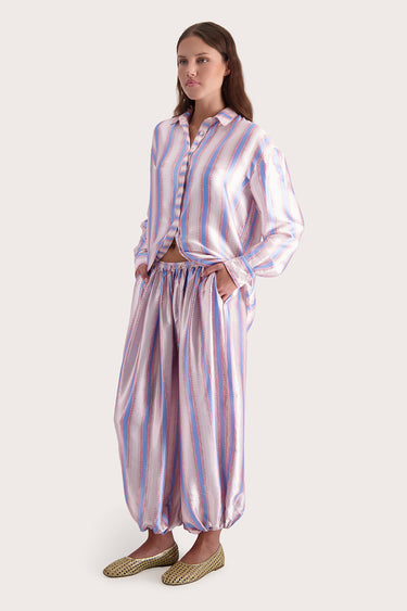 Amara Shirt - Cornflower Stripe