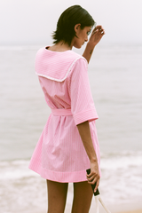 Solana Dress - Pink Floss Stripe