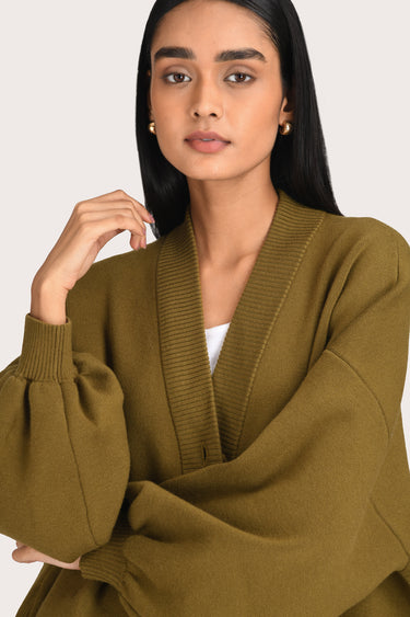 Olea Knit Cardi - Moss