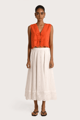 Alva Skirt - White - steele label