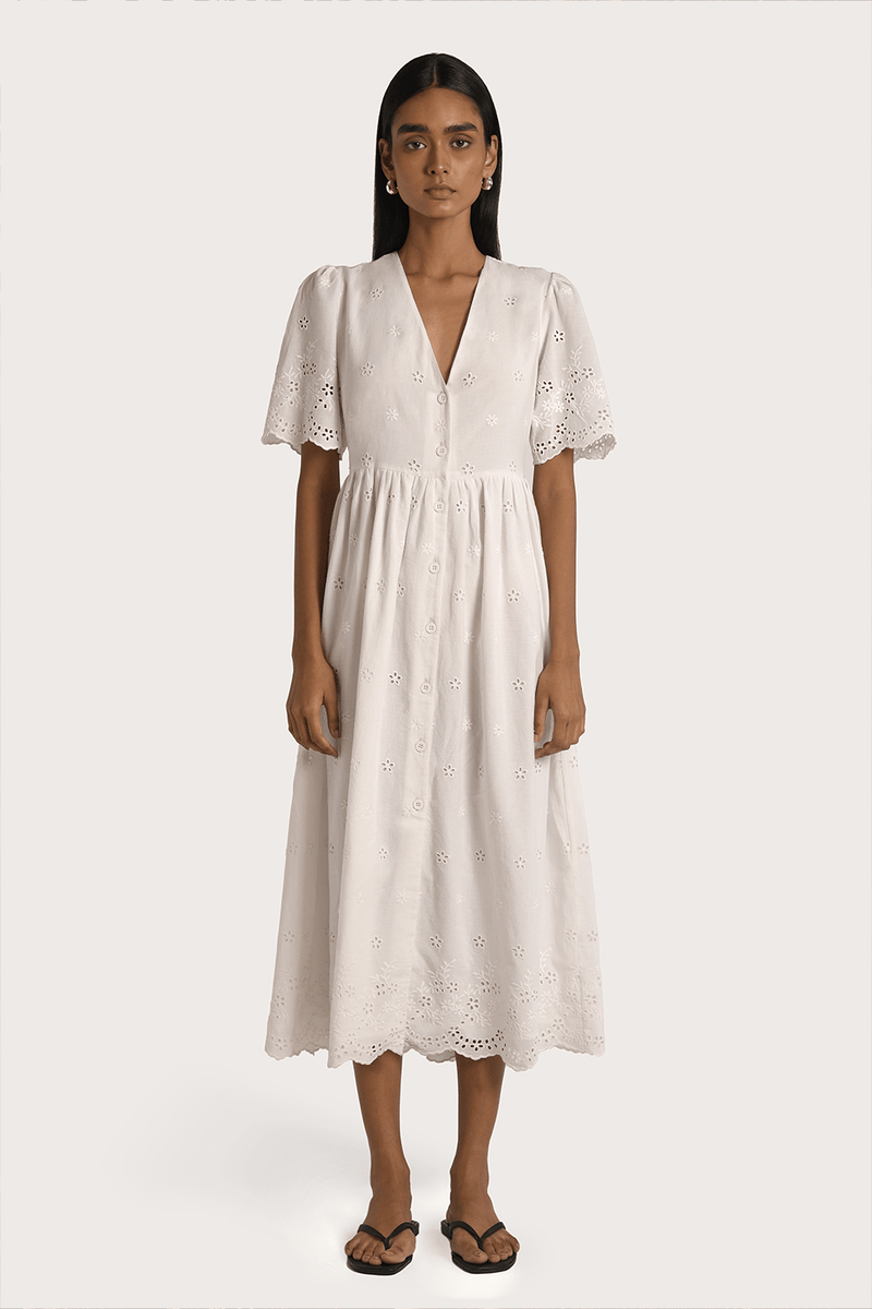 Amalie Dress - White - steele label