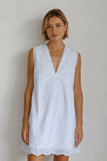 Camila Mini Dress - White - steele label