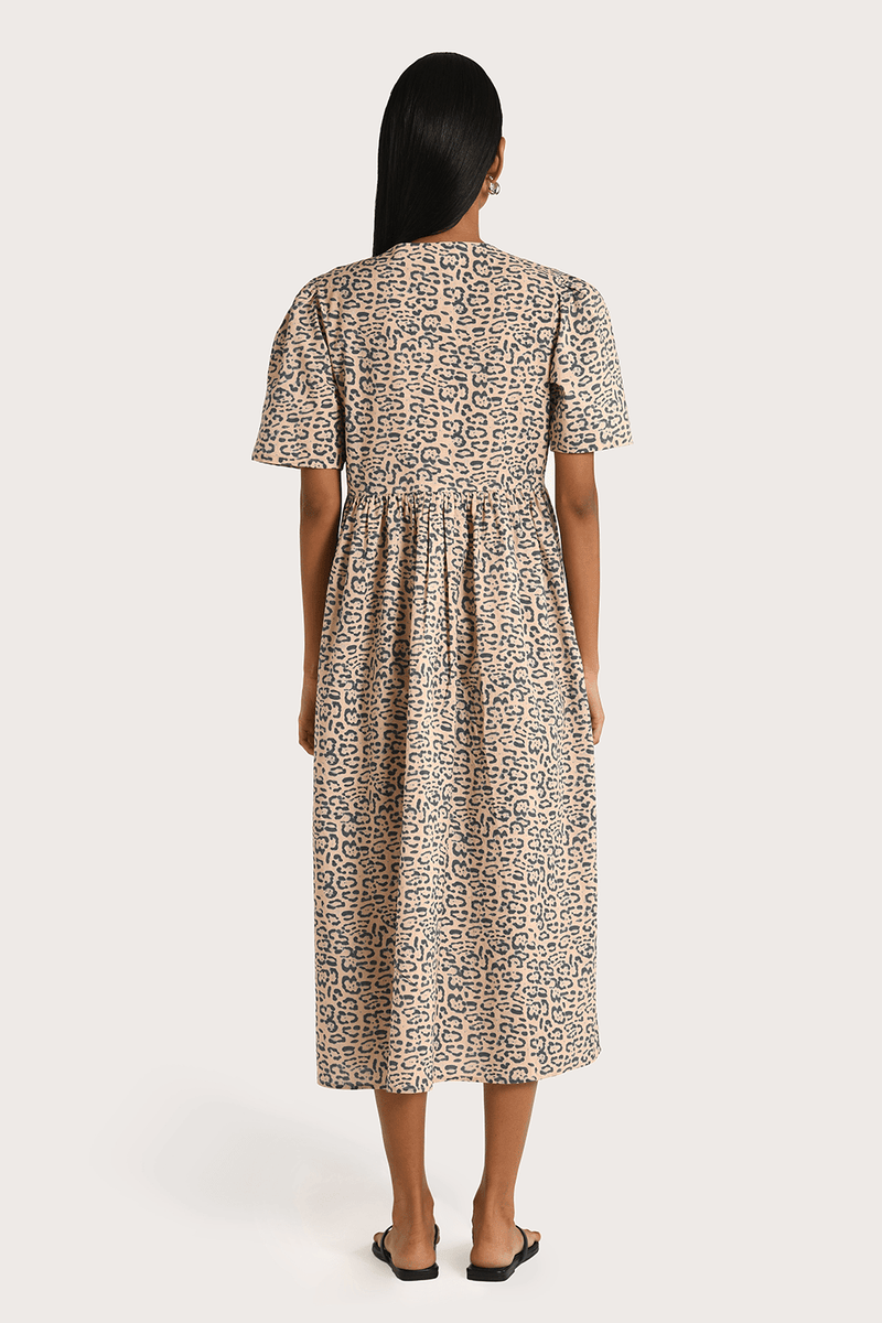 Elena Midi Dress - Animal - steele label