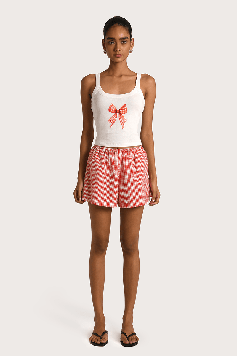 Isabel Shorts - Red - steele label