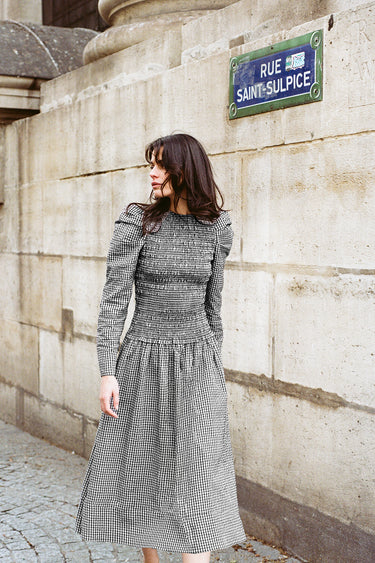 Clea Dress - Noir Gingham