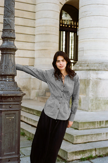 Corina Shirt - Noir Gingham