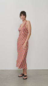 Sasha Dress - Scarlet Stripe