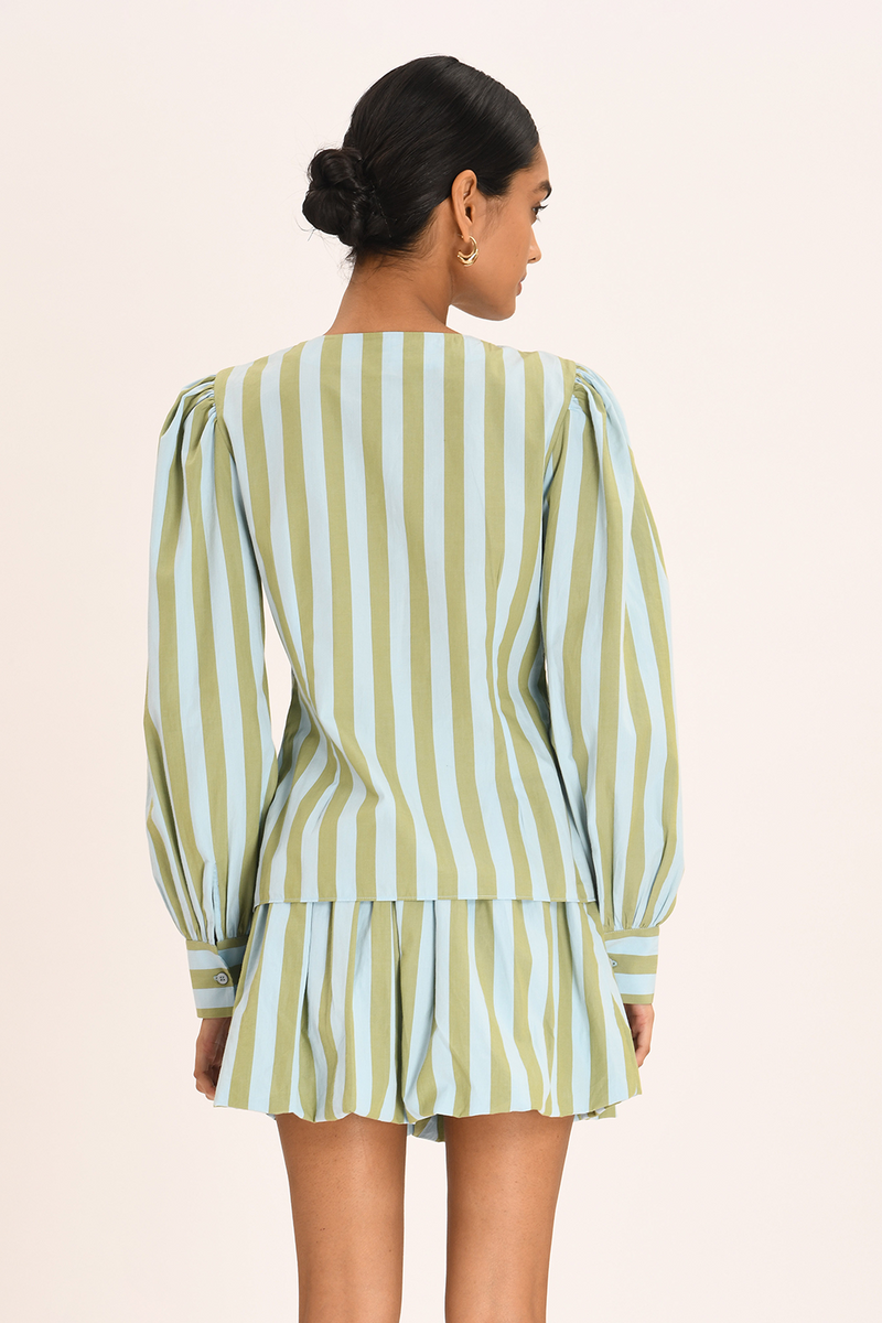Ines Blouse - Chene Stripe