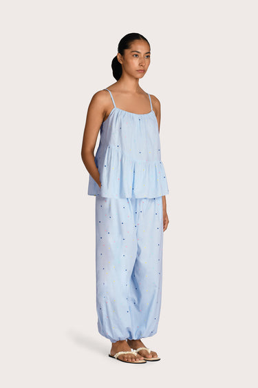 Alexis Balloon Pant - Blue Flicker