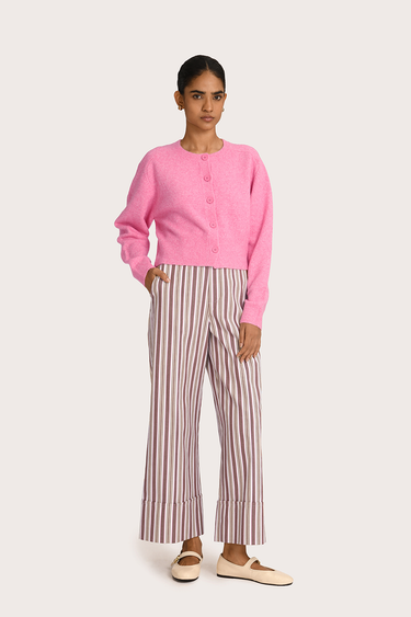 Clara Crew Cardigan - Fairy Floss