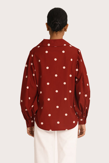 Elin Shirt - Ruby Polka
