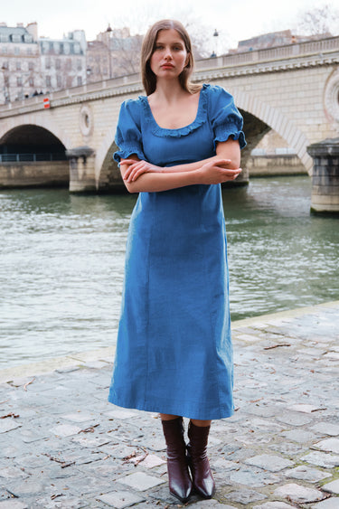 Elvira Dress - Baltic Blue