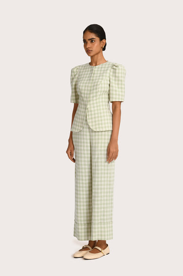 Estelle Pant - Sage Haze Gingham
