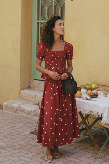 Maja Skirt - Ruby Polka