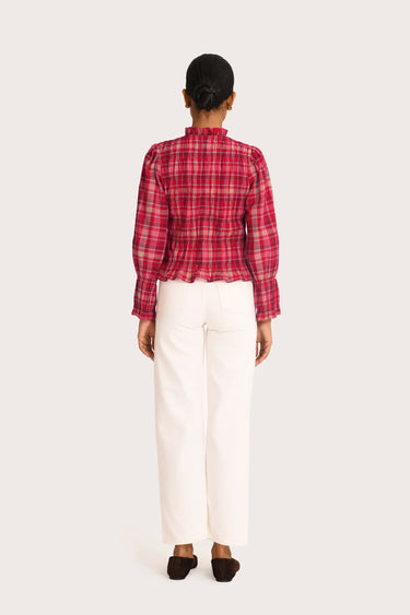 Portia Shirt - Crimson Check