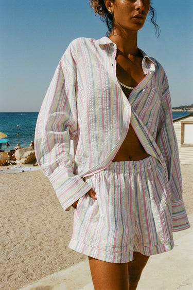 Raya Relaxed Shirt - Sorbet Stripe
