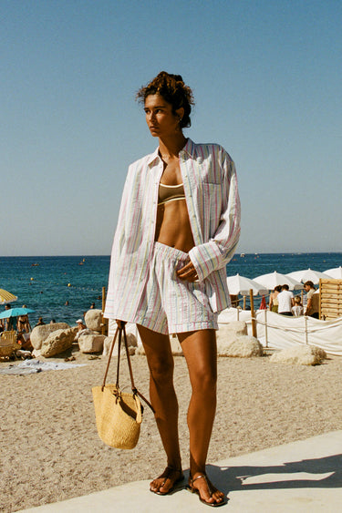 Iris Relaxed Short - Sorbet Stripe