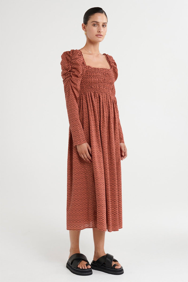 Amara Dress - Auburn - steele label