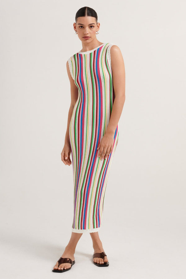 Prismatic Crinkle Maxi