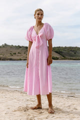 Brianna Dress - Pink Stripe - steele label