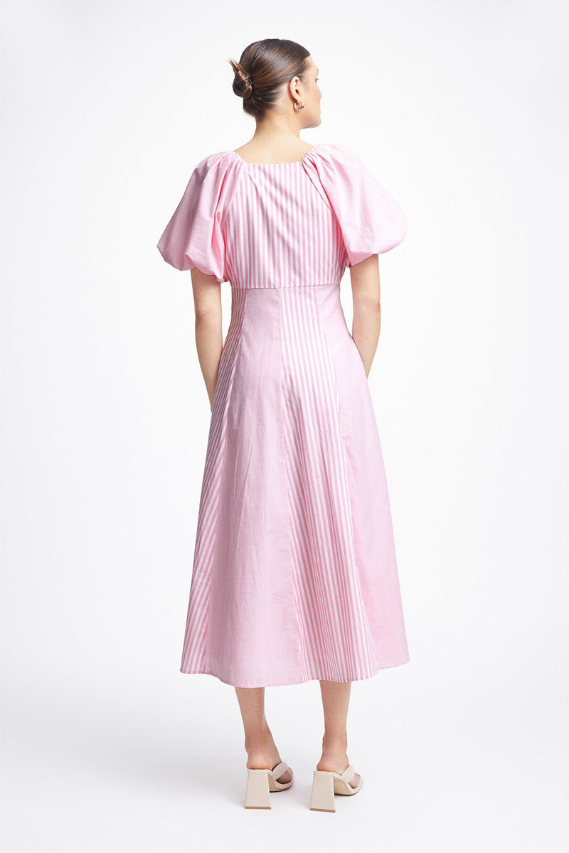 Brianna Dress - Pink Stripe - steele label