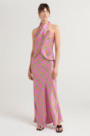 Cassidy Skirt - Pink Check - steele label