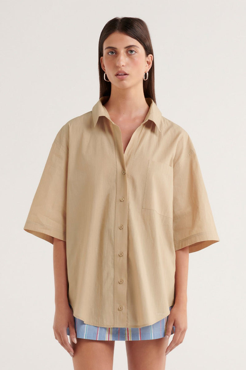 Delia Shirt - Sand - steele label