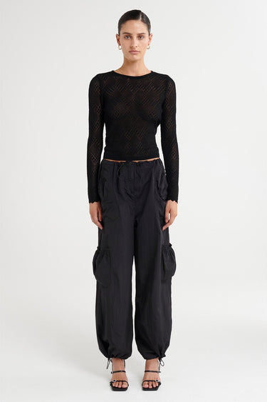 Evar Pant - Black - steele label