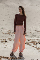 Evar Pant - Peach - steele label