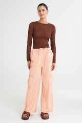 Evar Pant - Peach - steele label